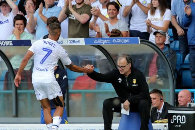 Leeds United striker Kemar Roofe will return to action this weekend against Blackburn Rovers.