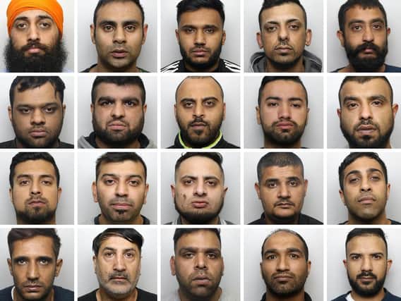 The 20 Huddersfield grooming gang men jailed at Leeds Crown Court