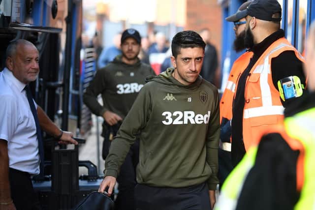 Pablo Hernandez arrives at Blackburn.