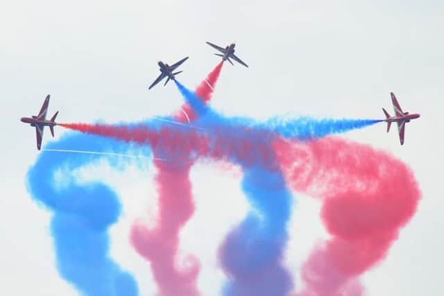 The Red Arrows at the Blackpool Air Show in August. Credit: Rob Lock/ Johnston Press