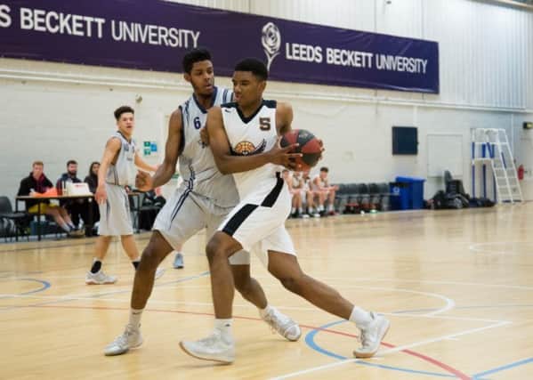 Action from the City of Leeds Basketball Club