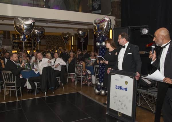 Leeds United's table at the Children's Heart Surgery Fund's 30th anniversary ball at Aspire Leeds. Picture: Paul Harness.