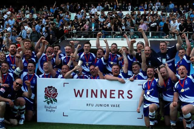 Old Otliensians winners of the RFU Junior Vase at Twickenham (Picturer: Roy Appleyard)