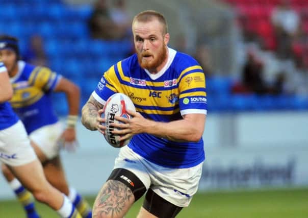 Dom Crosby in action for the Rhinos, with whom he has signed a three-year deal (Picture: Steve Riding)