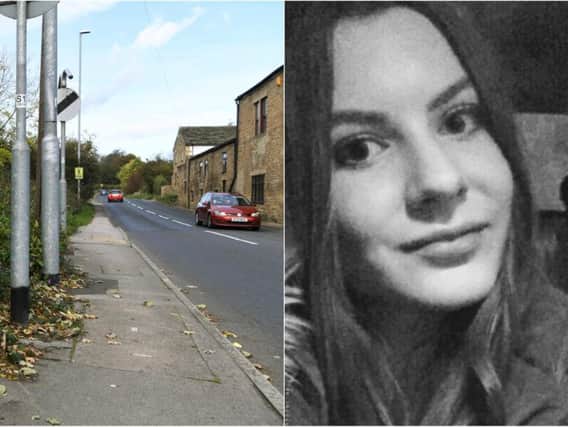 Left, Bullerthorpe Road, and right, Amelia Hope was killed on the same road in 2016