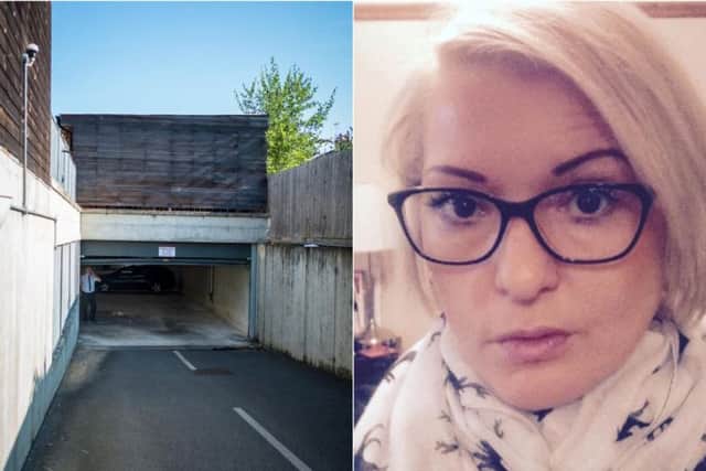 A woman was crushed to death in a garage door. Photo: SWNS