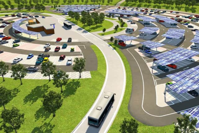 An image of how the new park-and-ride site at Stourton could look.