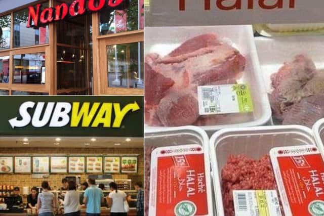 Restaurants and takeaways are serving Halal food