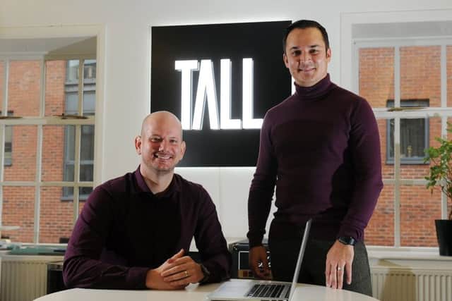 Guy Utley with Talls technical director Behrooz Saeed.