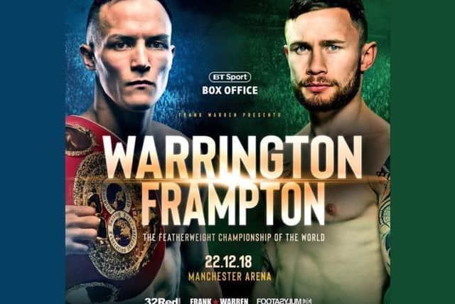 Warrington v Frampton tickets now on sale for their showdown at Manchester Arena on December 22