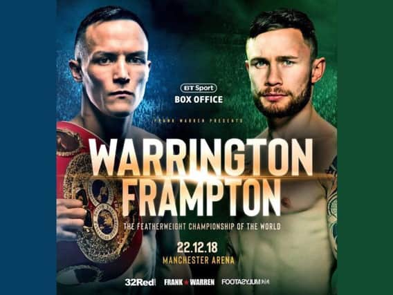 Warrington v Frampton tickets now on sale for their showdown at Manchester Arena on December 22
