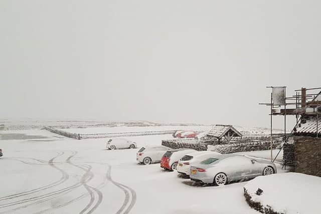 North Yorkshire has seen some heavy snow - as these photos from @NorthYorkswx on Twitter show.