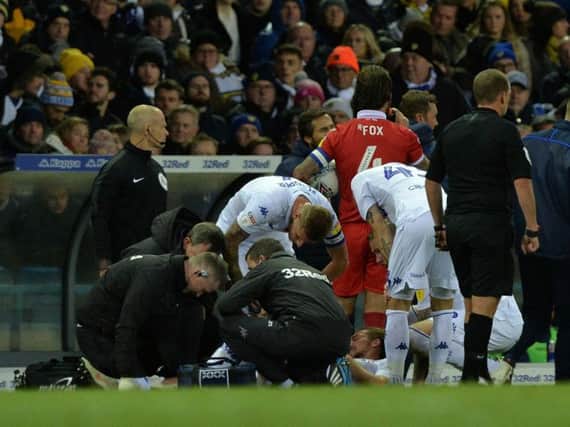 Leeds United defender Luke Ayling set for scans on Monday.