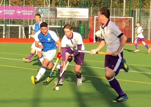 Leeds Hockey Club men's first team in action against University of Durham. Picture: Ganni Braisby.