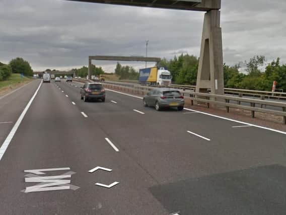 Congestion is being felt on the northbound carriageway to junction 44 and southbound to junction 47.PIC: Google