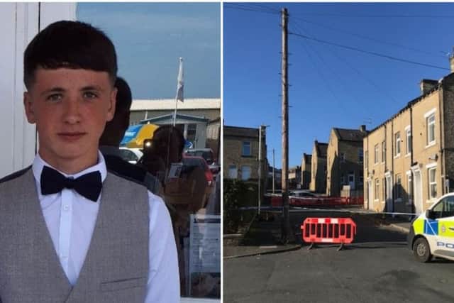 Jamie Brown, 17, died after being stabbed during a disturbance in East Park Road, Ovenden, on Saturday.