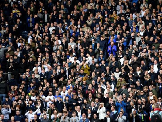 Leeds United fans at Blackburn Rovers.