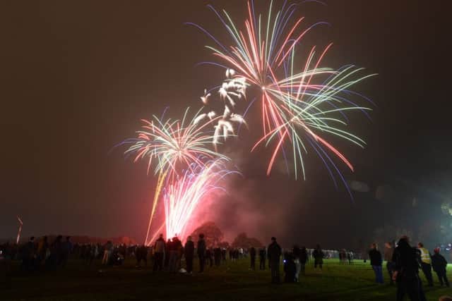 Roundhay Park Bonfire and Fireworks.
3 November 2017.  Picture Bruce Rollinson