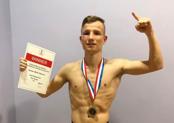 National champion, Josh Hargreaves of the Purge Boxing Academy.