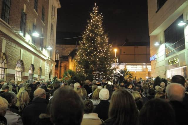 A previous year's Light Up A Life service at The Light.