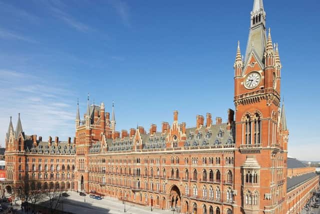 The St Pancras Renaissance Hotel.
