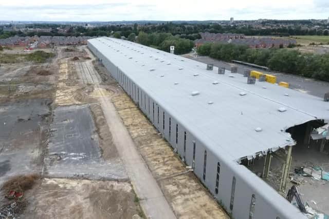The former tank factory in Leeds is being demolished.