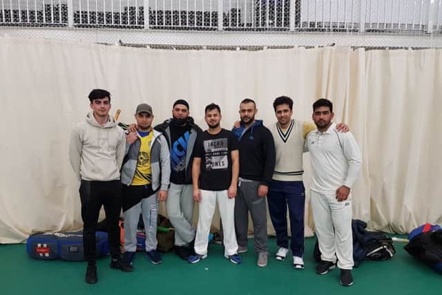Cricketers take part in the Monday night indoor cricket league at Roundhay School.