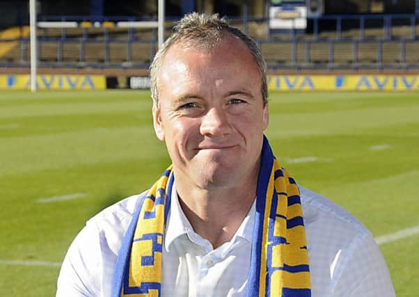 Brian McDermott, the then newly appointed coach at Leeds Rhinos.