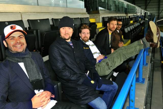 Kaiser Chiefs in the East Stand at Elland Road.