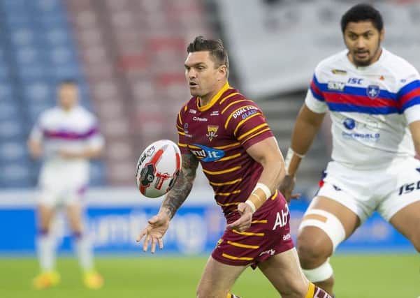 HELLO AGAIN: Huddersfield's Danny Brough, in action against Wakefield earlier this year. Picture: Allan McKenzie/SWpix.com
