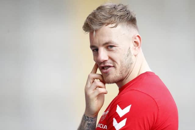 Wakefield and England winger, Tom Johnstone. PIC: Martin Rickett/PA Wire