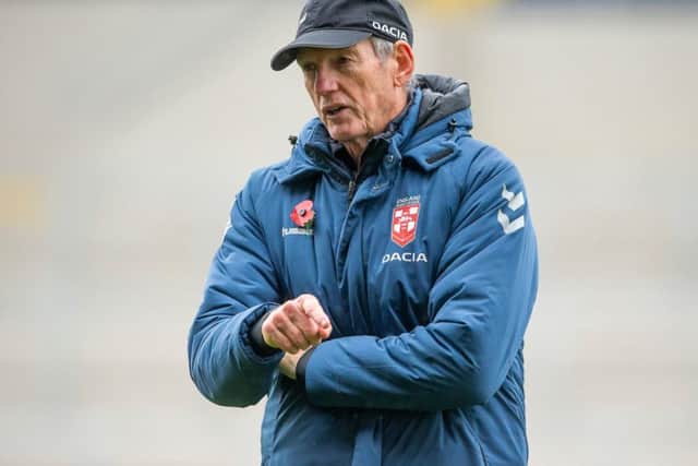 England coach, Wayne Bennett, at Emerland Headingley. PIC: Allan McKenzie/SWpix.com