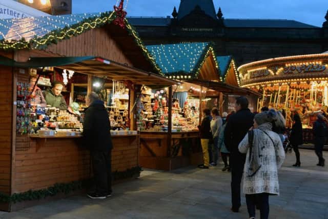 The Leeds Christmas Market 2018 runs from November 8 until December 22. Picture by Bruce Rollinson