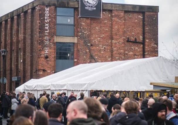 STRIKING: The former flazx mill will host a festival of world beers.