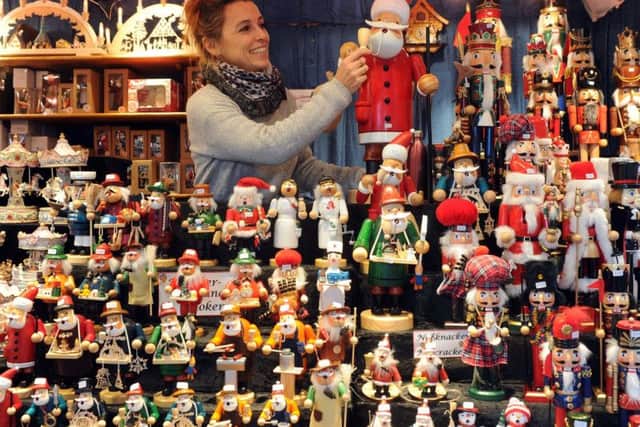 There are over 40 chalets at the Leeds German Christmas Market