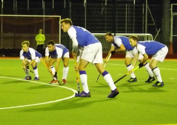 Leeds Hockey Club men's first team on the attack.