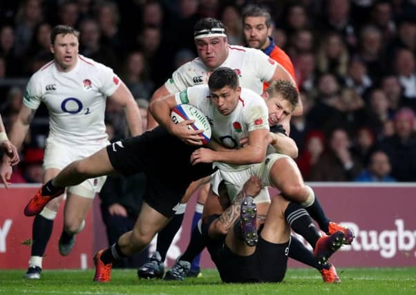 Attacking the All Blacks: England's Ben Youngs in action during the Quilter International at Twickenham.