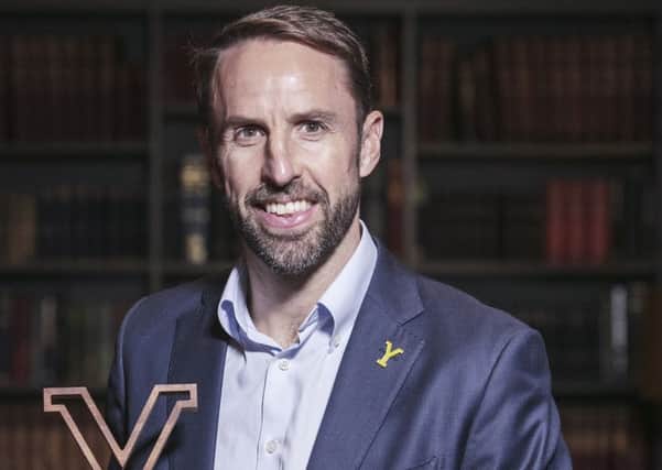 England football manager Gareth Southgate has been officially named as an Honorary Yorkshireman at the White Rose Awards in Harrogate. Picture courtesy of Welcome to Yorkshire.