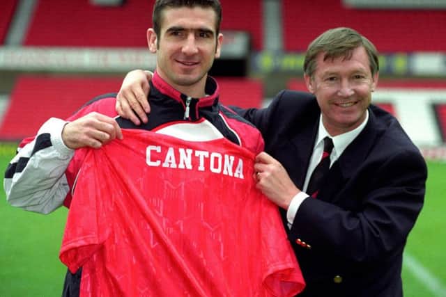 Eric Cantona signs for Manchester United from arch-rivals Leeds United.