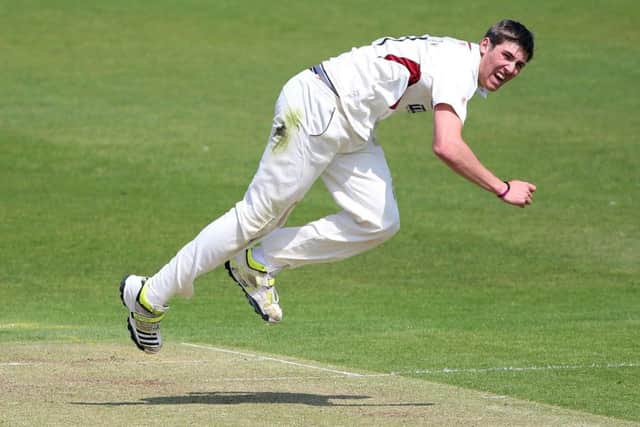 Somerset's Jamie Overton: Managing his pace.