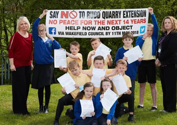 VICTORY: Altofts Junior School delivered handwritten objections.