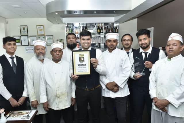 Spice Zone  Pendas Way, Crossgates winner of Yorkshire Evening Post Curry House of the Year 2018
Jaber Ahmed owner of Spice Zone with staff