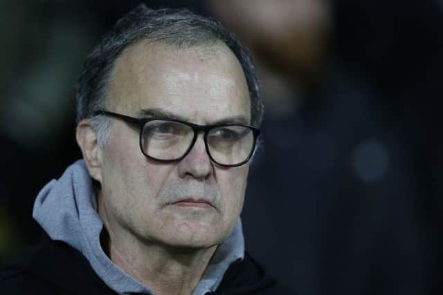 Leeds United manager Marcelo Bielsa at The Hawthorns. PIC: Andy Yates/PA Wire