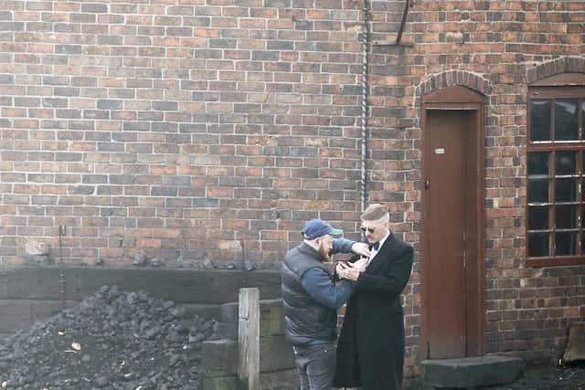 Paul Anderson, who plays Arthur Shelby on set at the Black Country Museum