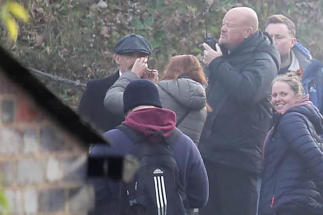 Paul Anderson, who plays Arthur Shelby on set at the Black Country Museum.