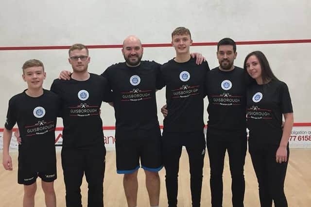 Pontefract Squash Team pay their respects to Chris Allinson. Picture submitted
