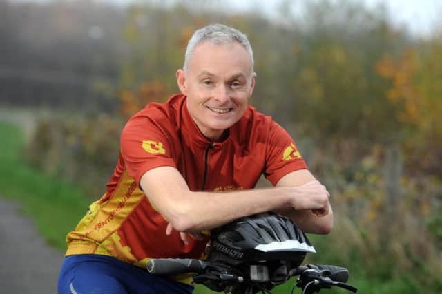 Gary Hudson is preparing to cycle across Vietnam and Cambodia. Picture: Tony Johnson.
