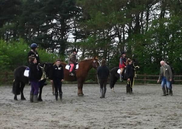 A group of riders at Leeds Area RDA.