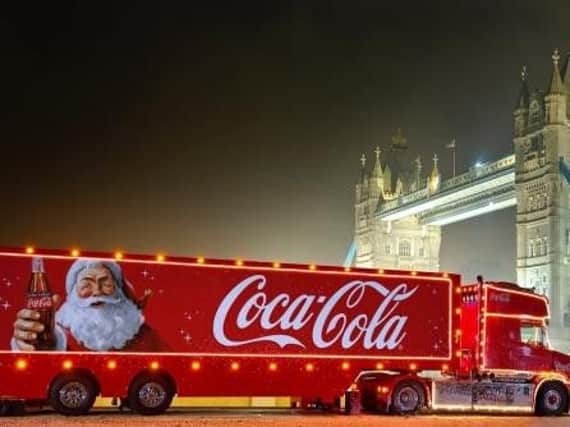 The Coca-Cola truck is coming to Leeds