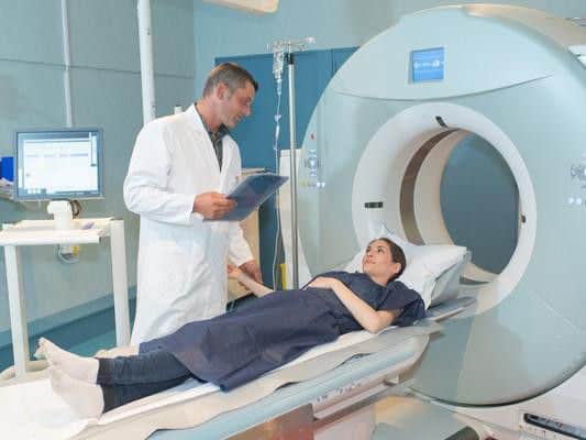 The MRI scanner is operated by a radiographer, who is trained in carrying out imaging investigations